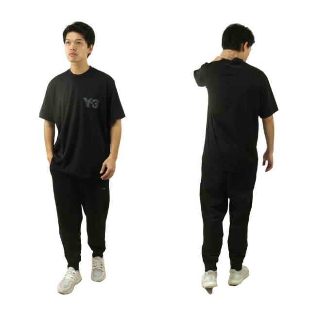ワイスリー メンズ 半袖Tシャツ 正規品 Y-3 クルーネック ロゴ コットン LOGO SS TEE BLACK JE9282 BLACK_8