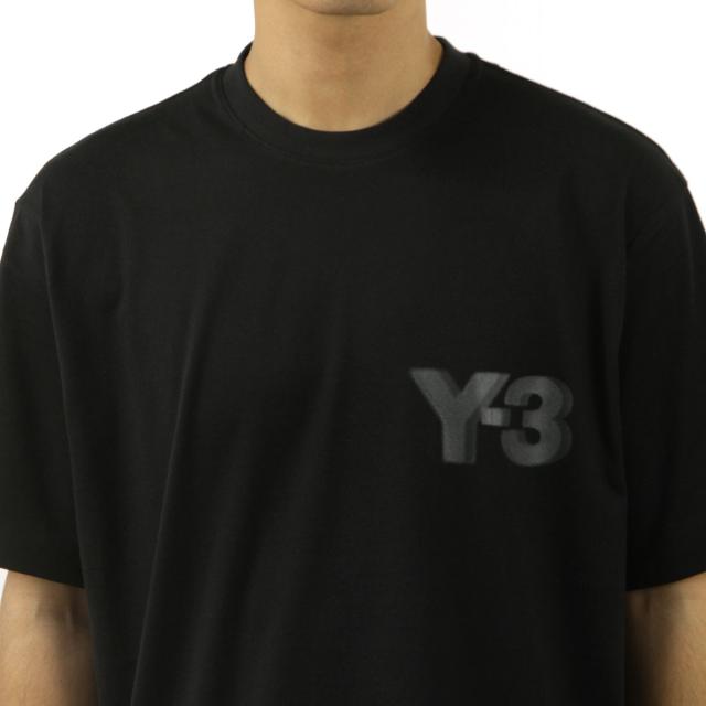 ワイスリー メンズ 半袖Tシャツ 正規品 Y-3 クルーネック ロゴ コットン LOGO SS TEE BLACK JE9282 BLACK_3