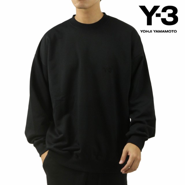 ワイスリー メンズ スウェット 正規品 Y-3 クルーネック トレーナー ロゴ FL CREW SWEAT BLACK IW0075 BLACK