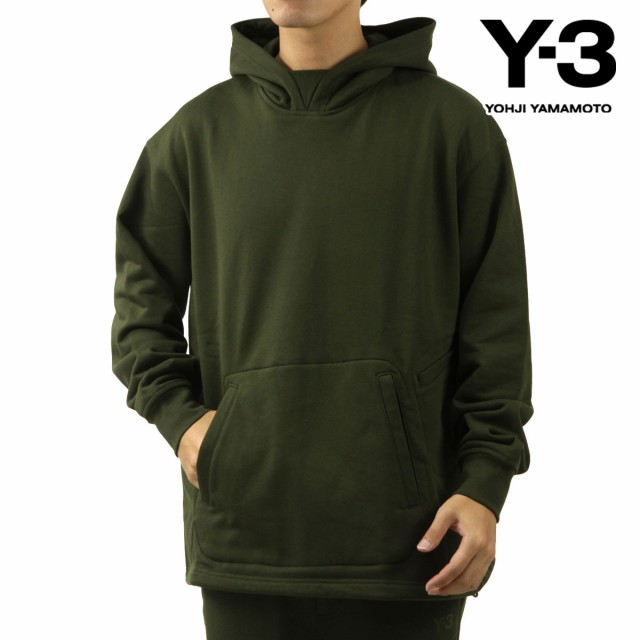 ワイスリー メンズ プルオーバーパーカー 正規品 Y-3 フーディー スウェット LOOSE HOODIE NGTCAR IW0076 GREEN