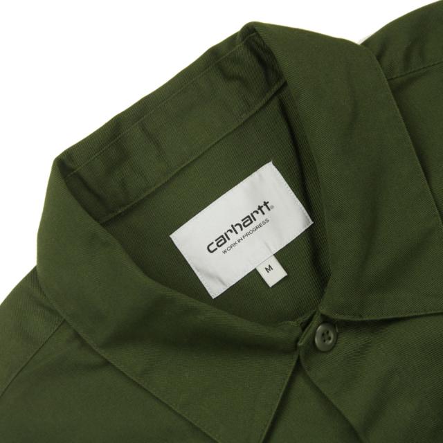 カーハート メンズ ワークシャツ 正規品 CARHARTT WIP ボタンダウン 長袖シャツ LONG SLEEVE CRAFT SHIRT OFFICE GREEN I033814 666XX_7