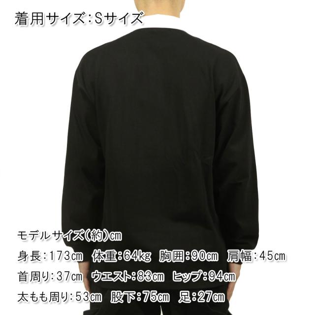 カーハート メンズ ラガーシャツ 正規品 CARHARTT WIP 長袖シャツ コットン LONG SLEEVE BROWN DUCKS RUGBY SHIRT BLACK / WHITE I033832 0D2XX_1