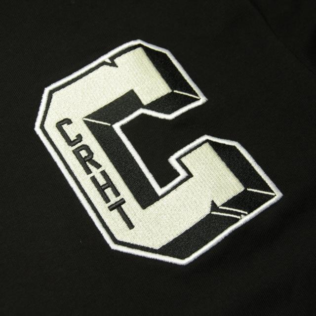 カーハート メンズ ラガーシャツ 正規品 CARHARTT WIP 長袖シャツ コットン LONG SLEEVE BROWN DUCKS RUGBY SHIRT BLACK / WHITE I033832 0D2XX_4