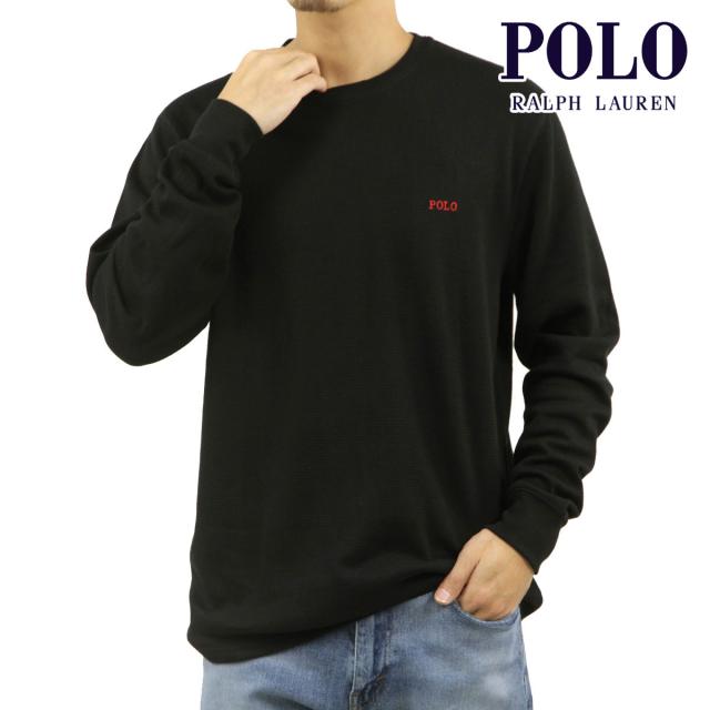 ポロ ラルフローレン メンズ 長袖Tシャツ 正規品 POLO RALPH LAUREN サーマルTシャツ ワッフル生地 ロンT FOLDED クリスマス プレゼント ラッピング