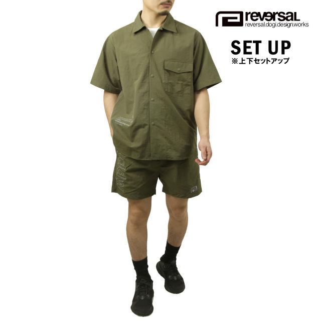 リバーサル メンズ セットアップ 正規販売店 REVERSAL 半袖シャツ ショートパンツ COMBAT TRINNING SET UP -SHOR クリスマス プレゼント ラッピング