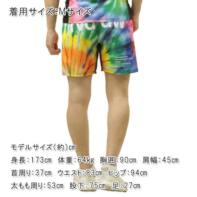 リバーサル メンズ ショートパンツ 正規販売店 REVERSAL タイダイ ファイトパンツ TIE DYE FIGHT SHORTS ﾀｲﾀﾞｲ rv25ss601-MX RED-BLUE-YELLOW_1