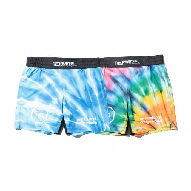 リバーサル メンズ ショートパンツ 正規販売店 REVERSAL タイダイ ファイトパンツ TIE DYE FIGHT SHORTS ﾀｲﾀﾞｲ rv25ss601-MX RED-BLUE-YELLOW_3