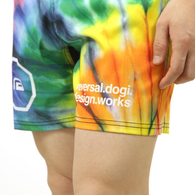 リバーサル メンズ ショートパンツ 正規販売店 REVERSAL タイダイ ファイトパンツ TIE DYE FIGHT SHORTS ﾀｲﾀﾞｲ rv25ss601-MX RED-BLUE-YELLOW_4