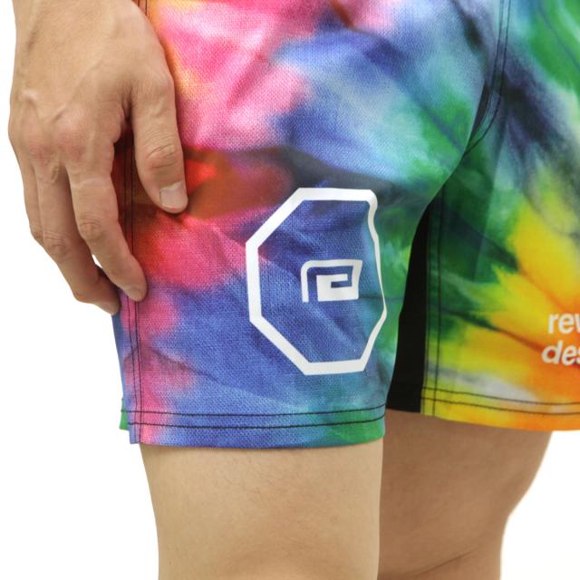 リバーサル メンズ ショートパンツ 正規販売店 REVERSAL タイダイ ファイトパンツ TIE DYE FIGHT SHORTS ﾀｲﾀﾞｲ rv25ss601-MX RED-BLUE-YELLOW_5