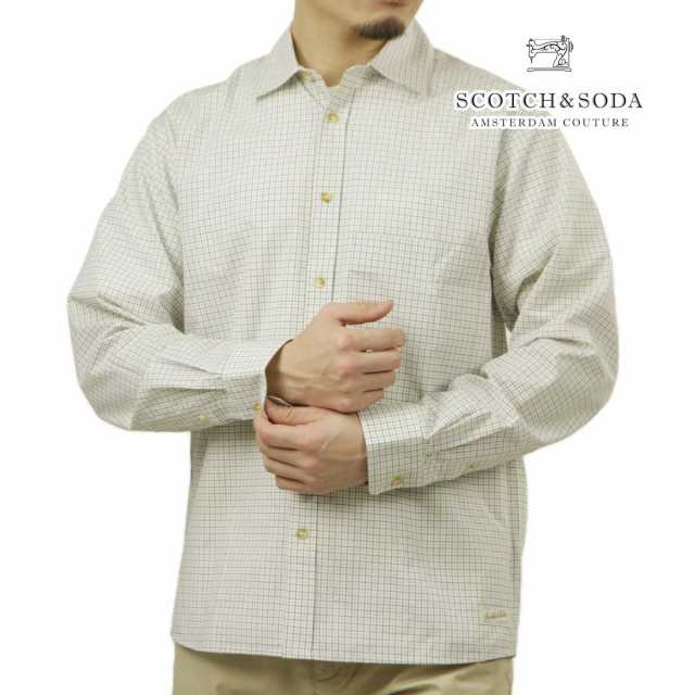 スコッチアンドソーダ メンズ 長袖シャツ 正規販売店 SCOTCH&SODA ボタンダウン チェックシャツ RELAXED FIT YARN DYED MICRO CHECK SHIRT 180114 270 31413 03 MICRO CHECK SWANの通販は
