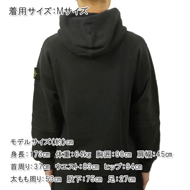 ストーンアイランド メンズ パーカー 正規品 STONE ISLAND フーディー STONE ISLAND K1S15 6100033 S0045 V0129 BLACK_1