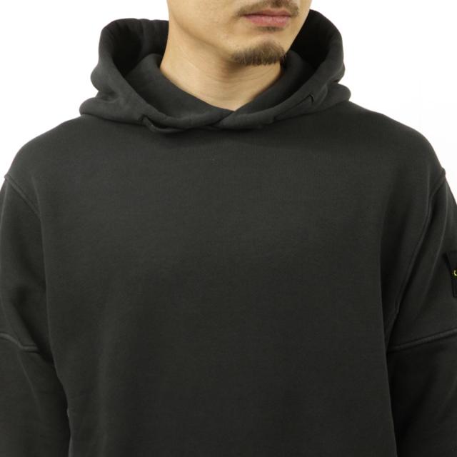 ストーンアイランド メンズ パーカー 正規品 STONE ISLAND フーディー STONE ISLAND K1S15 6100033 S0045 V0129 BLACK_3