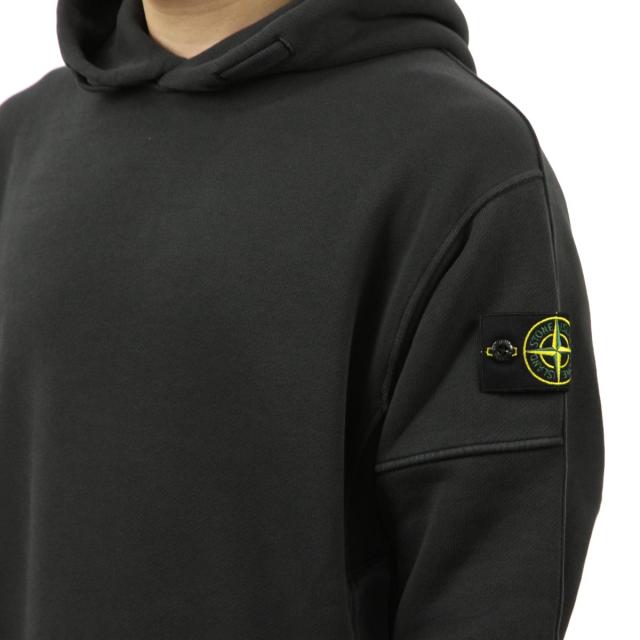 ストーンアイランド メンズ パーカー 正規品 STONE ISLAND フーディー STONE ISLAND K1S15 6100033 S0045 V0129 BLACK_4