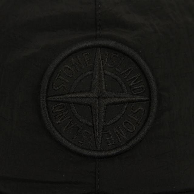 ストーンアイランド メンズ レディース キャップ 正規品 STONE ISLAND ナイロン ロゴ 帽子 STONE ISLAND NYLON METAL IN ECONYL CAP K1S15 9100995 S0076 V0029 BLACK_2