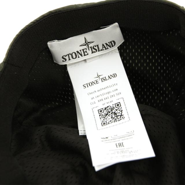 ストーンアイランド メンズ レディース キャップ 正規品 STONE ISLAND ナイロン ロゴ 帽子 STONE ISLAND NYLON METAL IN ECONYL CAP K1S15 9100995 S0076 V0059 MUSK_6
