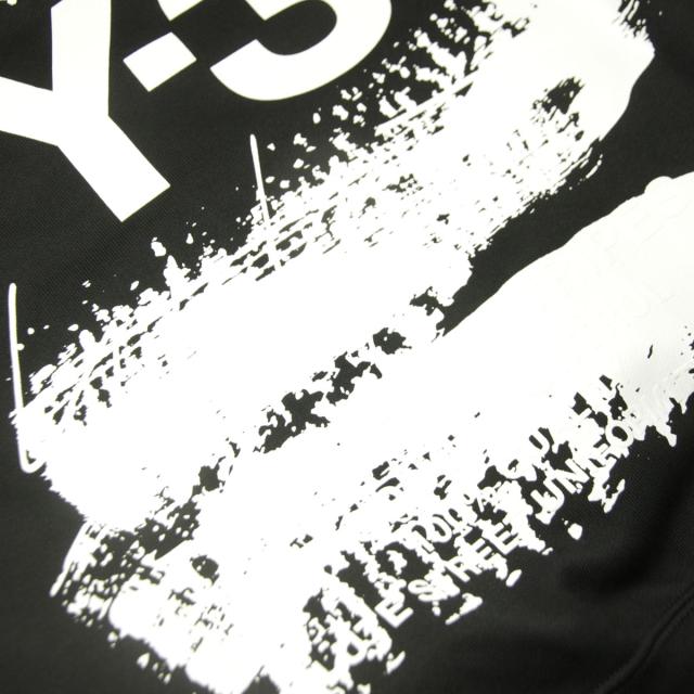 ワイスリー メンズ パーカー 正規品 Y-3 バックプリント プルオーバー フーディー U GFX HOODIE PULL PARKA JN4882 BLACK