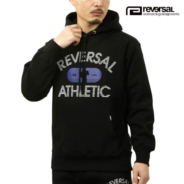 リバーサル メンズ パーカー 正規販売店 REVERSAL プルオーバー フーディー reversal ATHLETIC SWEAT HOODIE 黒  クリスマス プレゼント ラッピング