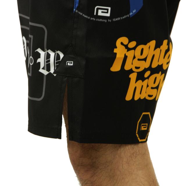 リバーサル メンズ ショートパンツ 正規販売店 REVERSAL ファイトパンツ ハーフパンツ ALL STAR FIGHT SHORTS 黒 rv25aw602-BK BLACK_3