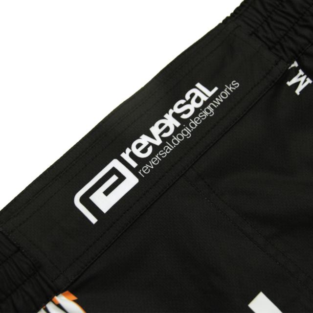 リバーサル メンズ ショートパンツ 正規販売店 REVERSAL ファイトパンツ ハーフパンツ ALL STAR FIGHT SHORTS 黒 rv25aw602-BK BLACK_4