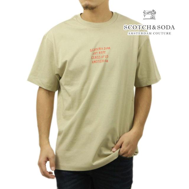 スコッチアンドソーダ メンズ 半袖Tシャツ 正規販売店 SCOTCH＆SODA クルーネック RELAXED-FIT ARTWORK T-SHIRT  クリスマス プレゼント ラッピング