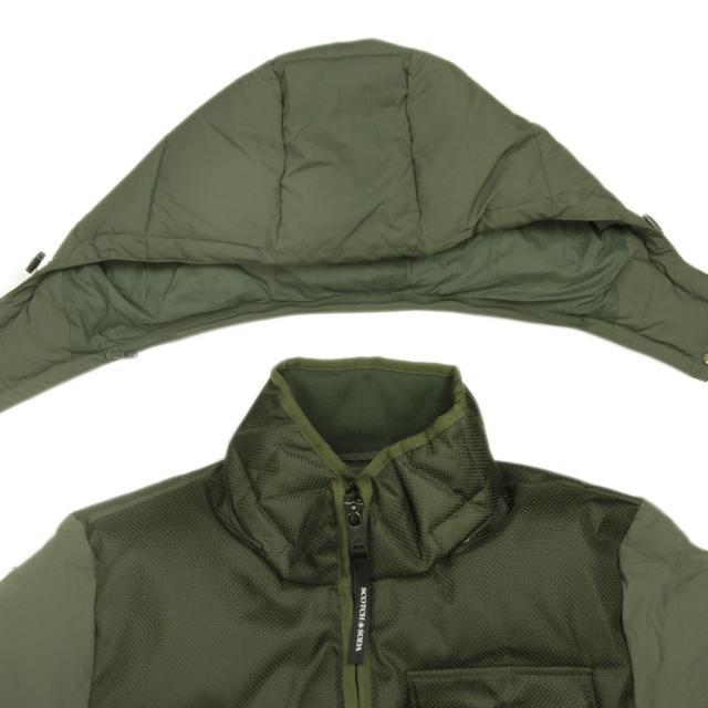 スコッチアンドソーダ メンズ パファージャケット 定まり売りわたす店 SCOTCH＆SODA ジップアップ アウター HOODED PUFFER JACKET 181109 250 41102 THYME (OLIVE)