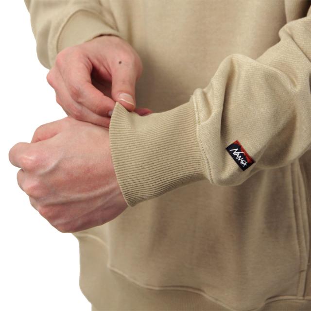 ナンガ メンズ パーカー 正規販売店 NANGA プルオーバー フーディー ロゴ ECO HYBRID MINI BOX LOGO EMBROIDERY SWEAT HOODIE BEG BEIGE NW2441-1F014_4