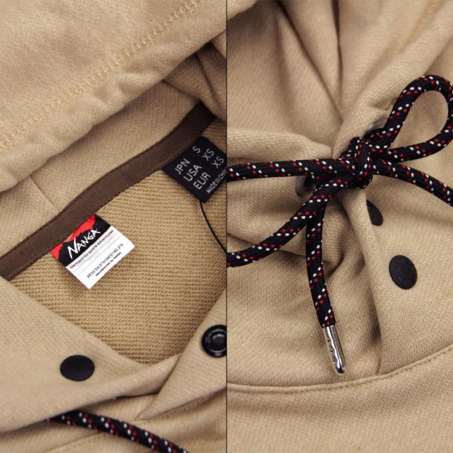 ナンガ メンズ パーカー 正規販売店 NANGA プルオーバー フーディー ロゴ ECO HYBRID MINI BOX LOGO EMBROIDERY SWEAT HOODIE BEG BEIGE NW2441-1F014_6