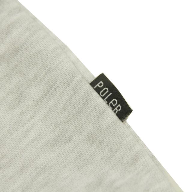 ポーラー メンズ スウェット 正規販売店 POLER クルーネック トレーナー POLER STUFF CREW 253MCV0042-AGY ASH GRAY_5