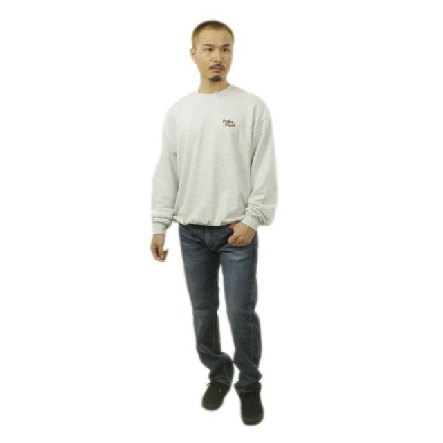 ポーラー メンズ スウェット 正規販売店 POLER クルーネック トレーナー POLER STUFF CREW 253MCV0042-AGY ASH GRAY_7