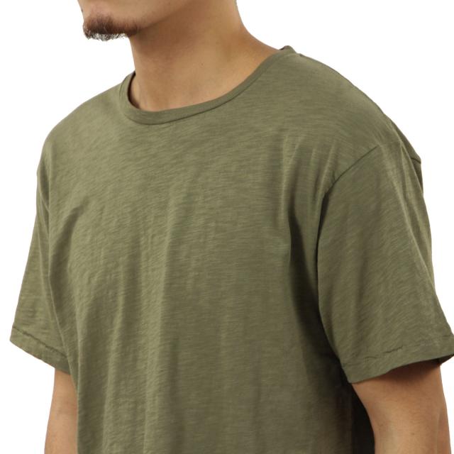 ヌーディージーンズ メンズ 半袖Tシャツ 正規販売店 Nudie Jeans クルーネック シンプル 無地 ROFFE CREW NECK SLUB TEE PALE OLIVE G46 131855 父の日 プレゼント ラッピング_3