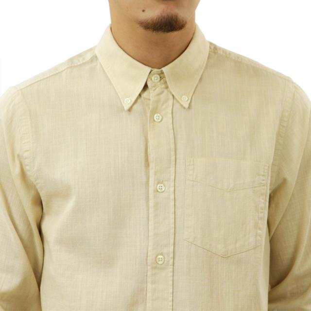 ヌーディージーンズ メンズ 長袖シャツ 正規販売店 Nudie Jeans 長袖 ボタンダウン カジュアルシャツ BUTTON DOWN BREEZE SHIRT 140746 W50 CREAM 父の日 プレゼント ラッピング_2