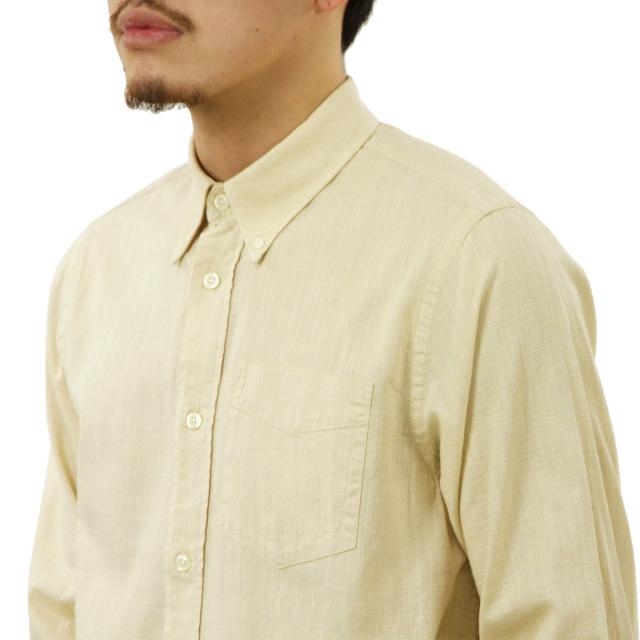 ヌーディージーンズ メンズ 長袖シャツ 正規販売店 Nudie Jeans 長袖 ボタンダウン カジュアルシャツ BUTTON DOWN BREEZE SHIRT 140746 W50 CREAM 父の日 プレゼント ラッピング_3