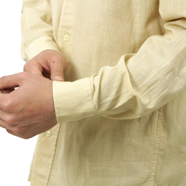 ヌーディージーンズ メンズ 長袖シャツ 正規販売店 Nudie Jeans 長袖 ボタンダウン カジュアルシャツ BUTTON DOWN BREEZE SHIRT 140746 W50 CREAM 父の日 プレゼント ラッピング_4