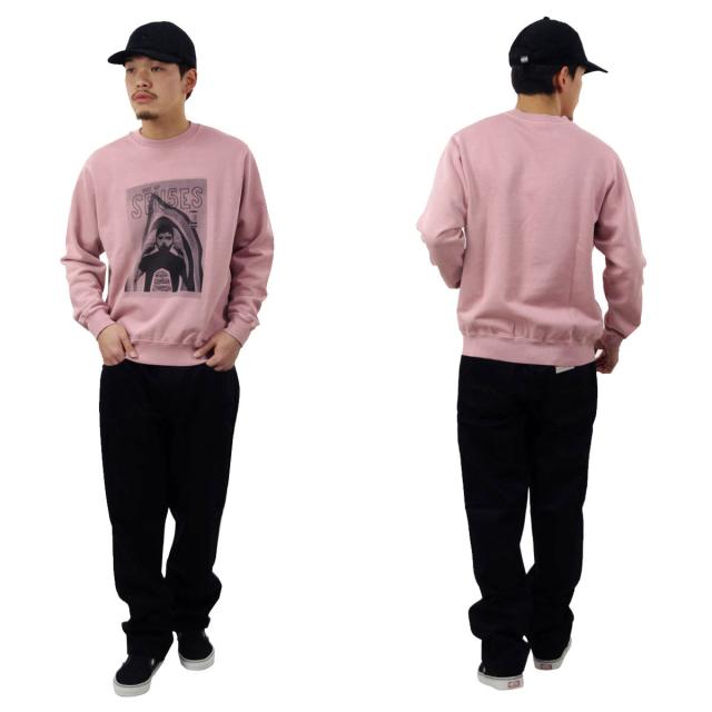ヌーディージーンズ メンズ スウェット 正規販売店 Nudie Jeans トレーナー 長袖 クルーネック LASSE ISSUE 2 SWEAT FLEECE 150530 P20 PAPER PINK_8