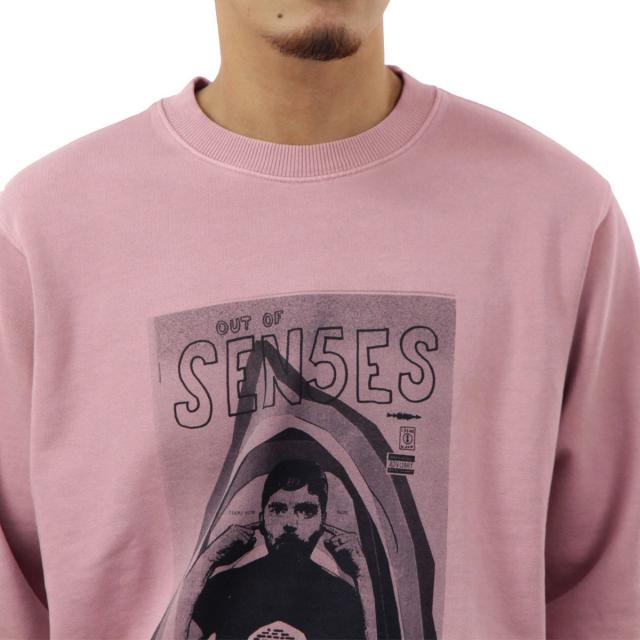 ヌーディージーンズ メンズ スウェット 正規販売店 Nudie Jeans トレーナー 長袖 クルーネック LASSE ISSUE 2 SWEAT FLEECE 150530 P20 PAPER PINK_2