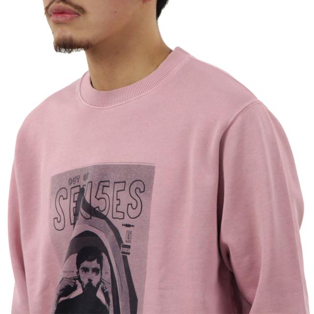 ヌーディージーンズ メンズ スウェット 正規販売店 Nudie Jeans トレーナー 長袖 クルーネック LASSE ISSUE 2 SWEAT FLEECE 150530 P20 PAPER PINK_3