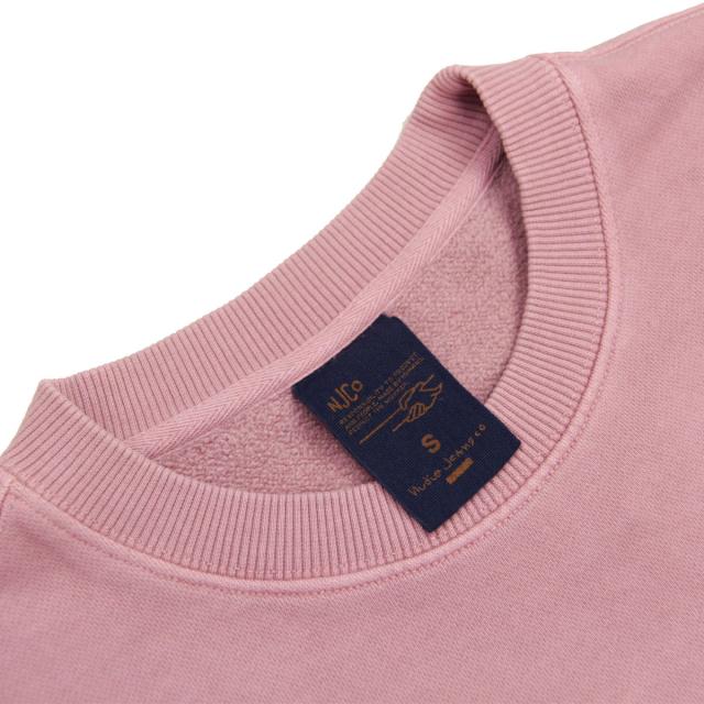 ヌーディージーンズ メンズ スウェット 正規販売店 Nudie Jeans トレーナー 長袖 クルーネック LASSE ISSUE 2 SWEAT FLEECE 150530 P20 PAPER PINK_6