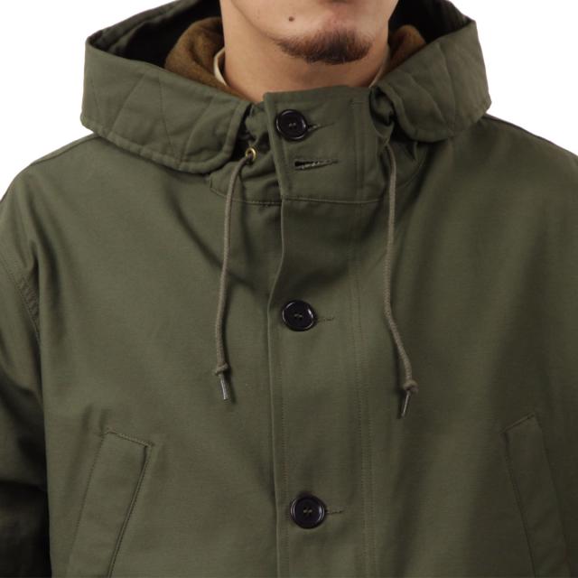 ヌーディージーンズ メンズ モッズコート 正規販売店 Nudie Jeans アウター ジャケット ERIK MILITARY PARKA MODS JACKET 160744 G03 OLIVE 父の日 プレゼント ラッピング_2