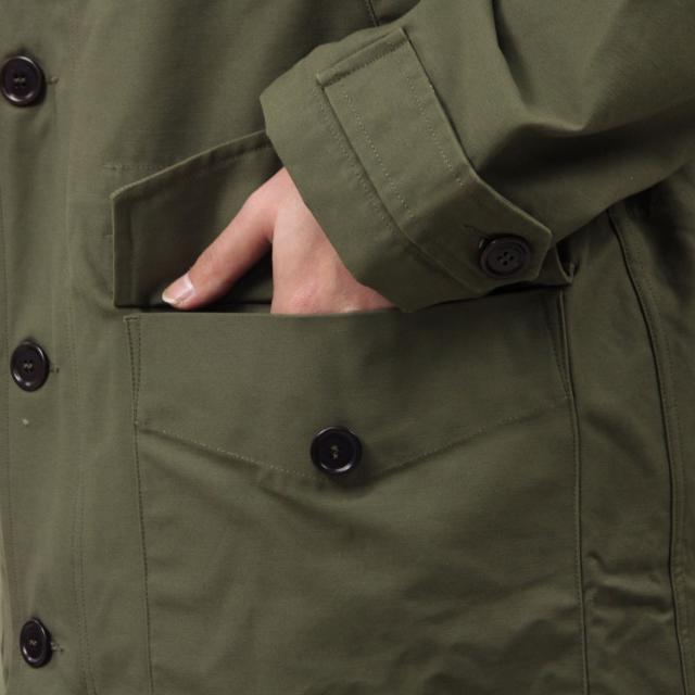 ヌーディージーンズ メンズ モッズコート 正規販売店 Nudie Jeans アウター ジャケット ERIK MILITARY PARKA MODS JACKET 160744 G03 OLIVE 父の日 プレゼント ラッピング_5