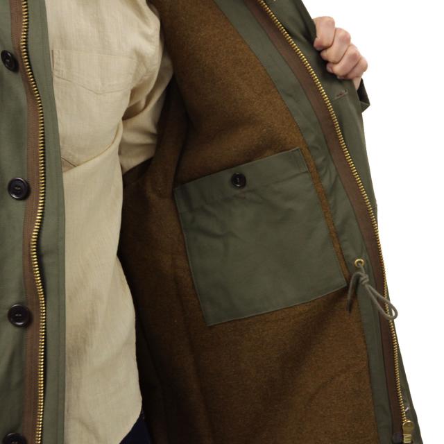 ヌーディージーンズ メンズ モッズコート 正規販売店 Nudie Jeans アウター ジャケット ERIK MILITARY PARKA MODS JACKET 160744 G03 OLIVE 父の日 プレゼント ラッピング_6