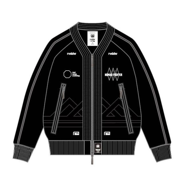 予約商品 2月頃入荷予定 リバーサル メンズ スカジャン 正規販売店 REVERSAL ジップアップ アウター ジャケット NOMAD FIGHTER SKA JACKET ﾌﾞﾗｯｸ rv26ss301 BK BLACK