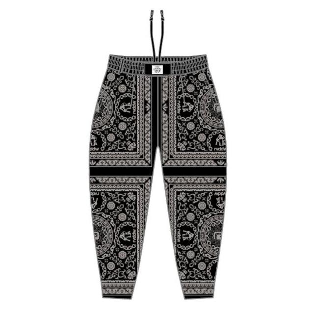 予約商品 3月頃入荷予定 リバーサル メンズ マッスルパンツ 正規販売店 REVERSAL ボトムス ロングパンツ 総柄 BOKH MUSCLE PANTS ﾌﾞﾗｯｸ rv26ss404 BK BLACK