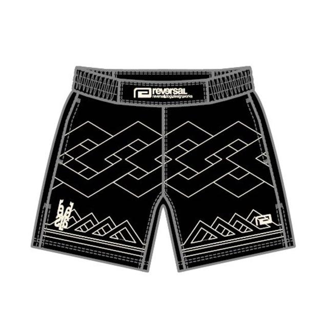 予約商品 4月頃入荷予定 リバーサル メンズ ファイトパンツ 正規販売店 REVERSAL ボトムス ショートパンツ チロル rvddw TYROL FIGHT SHORTS 黒 rv26ss603 BK BLACK