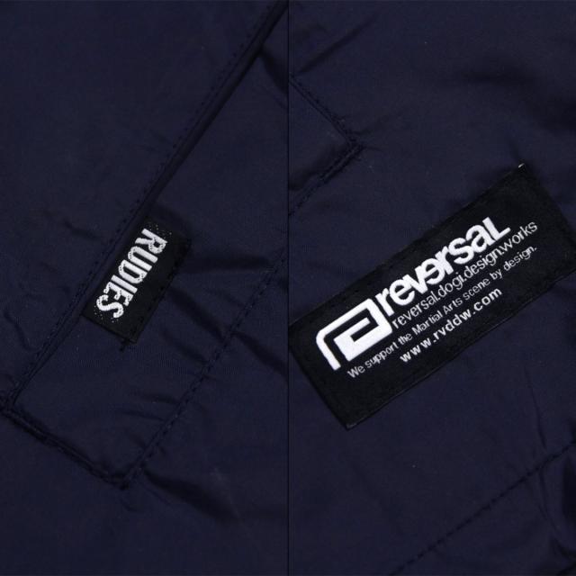 リバーサル メンズ コーチジャケット 正規販売店 REVERSAL ルーディーズ バックプリント アウター RUDIE'S x reversal COACH JACKET ﾈｲﾋﾞｰ rvrud302 NV NAVY