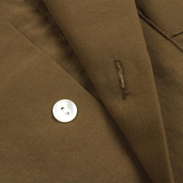 ヒューストン メンズ 半袖シャツ 正規販売店 HOUSTON ボタンダウン カジュアルシャツ CUBA SHIRT 41305 BR BROWN_7