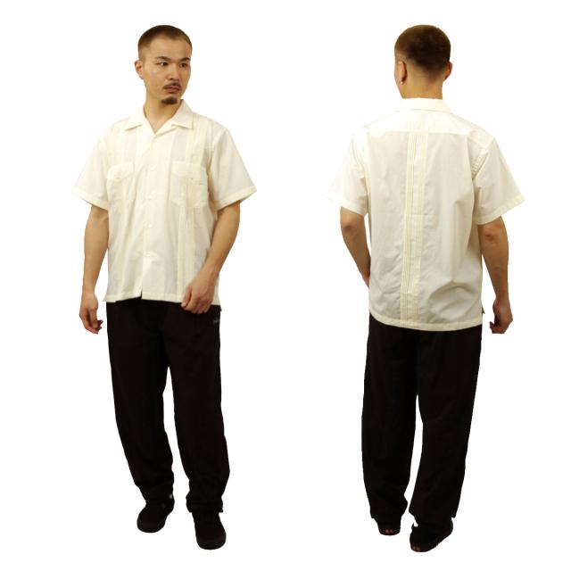 ヒューストン メンズ 半袖シャツ 正規販売店 HOUSTON ボタンダウン カジュアルシャツ CUBA SHIRT 41305 OF OFF WHITE_8
