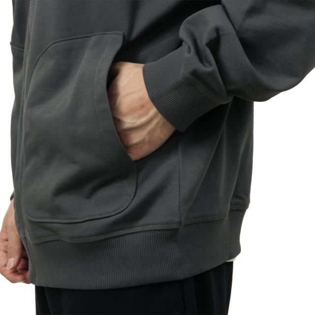 ノースフェイス メンズ パーカー 正規品 THE NORTH FACE ジップアップ オーバーサイズ アウター 海外限定 U ESSENTIAL OVERSIZE FULL ZIP HOODIE ANTHRACITE GREY CHACOLE NF0A8GQG RHI 父の日 プレゼント ラッピング_5