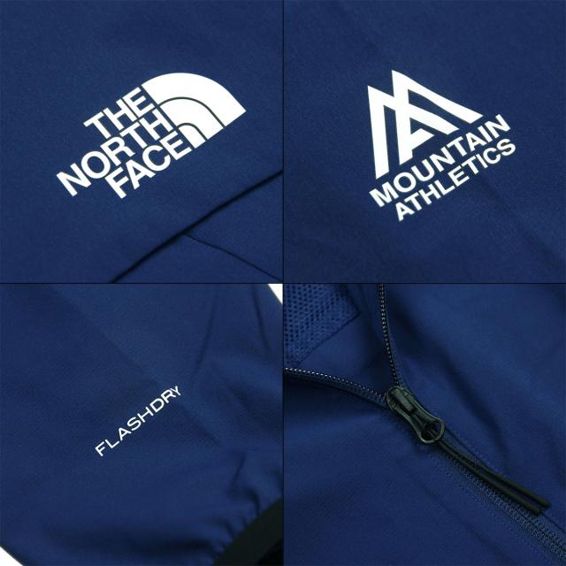 ノースフェイス メンズ ジャケット 正規品 THE NORTH FACE ジップアップ ストレッチ アウター 海外限定 M MOUNTAIN ATHLETICS USHBA HOODED JACKET ESTATE BLUE NF0A8G8E D1R_7