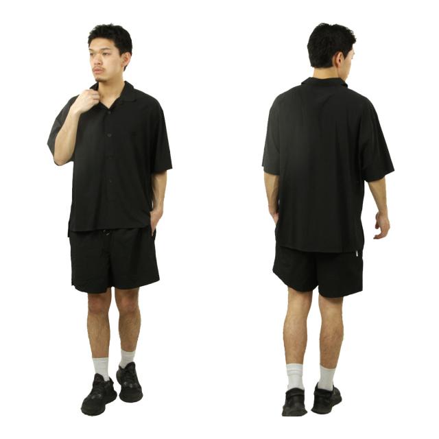 ワイスリー メンズ 半袖シャツ 正規品 Y-3 ボタンダウン ロゴ カジュアルシャツ M LT WOV SHIRT BLACK KF6044_8