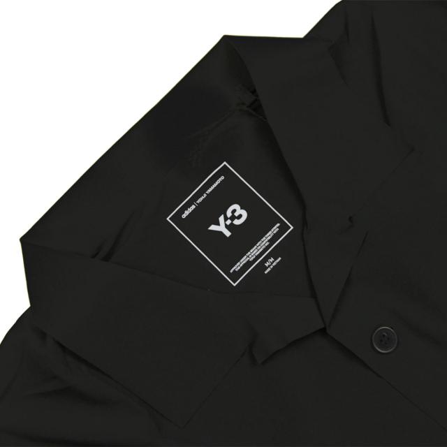 ワイスリー メンズ 半袖シャツ 正規品 Y-3 ボタンダウン ロゴ カジュアルシャツ M LT WOV SHIRT BLACK KF6044_5